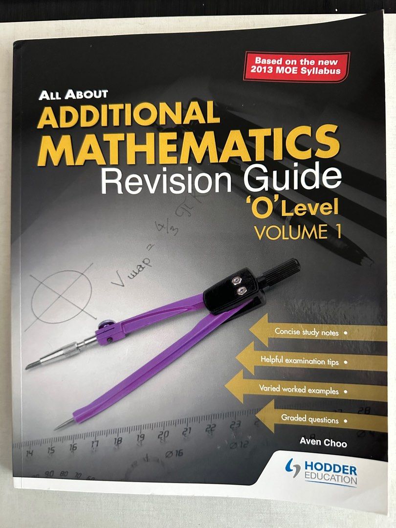 Additional math (Category: Assessment Books) located in Singapore. Submitted by turquoise123 (Listing ID 1204528198, Image 1). Description: Brand new and not been used.