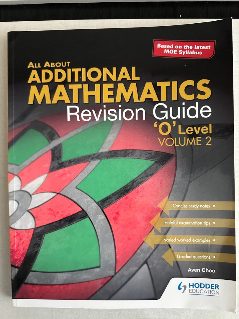 Additional math (Category: Assessment Books) located in Singapore. Submitted by turquoise123 (Listing ID 1204528198, Image 3). Description: Brand new and not been used.