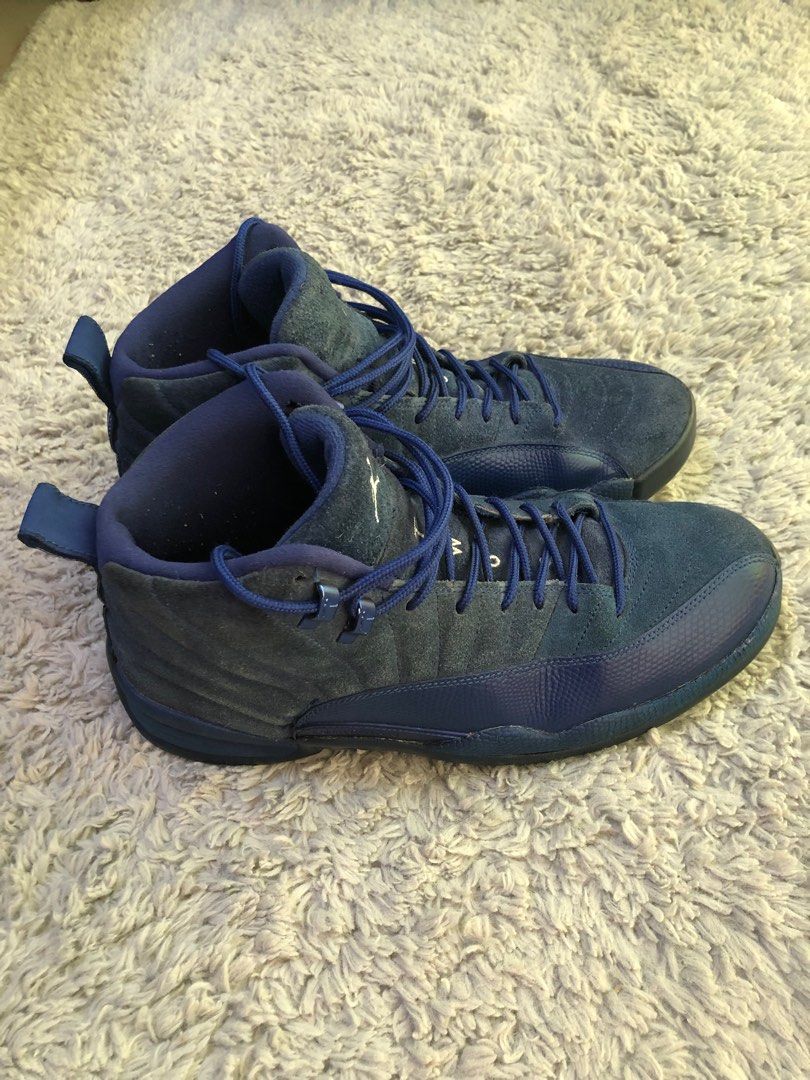 Jordan 12 retro blue suede store