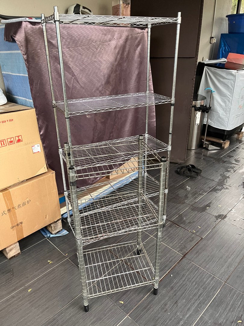 Aluminium Racks 5 levels, Furniture & Home Living, Outdoor Furniture on