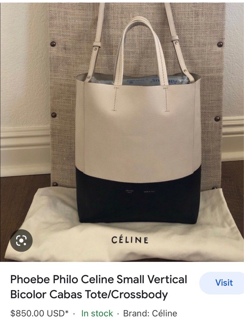 Authentic Celine 2 tone bag