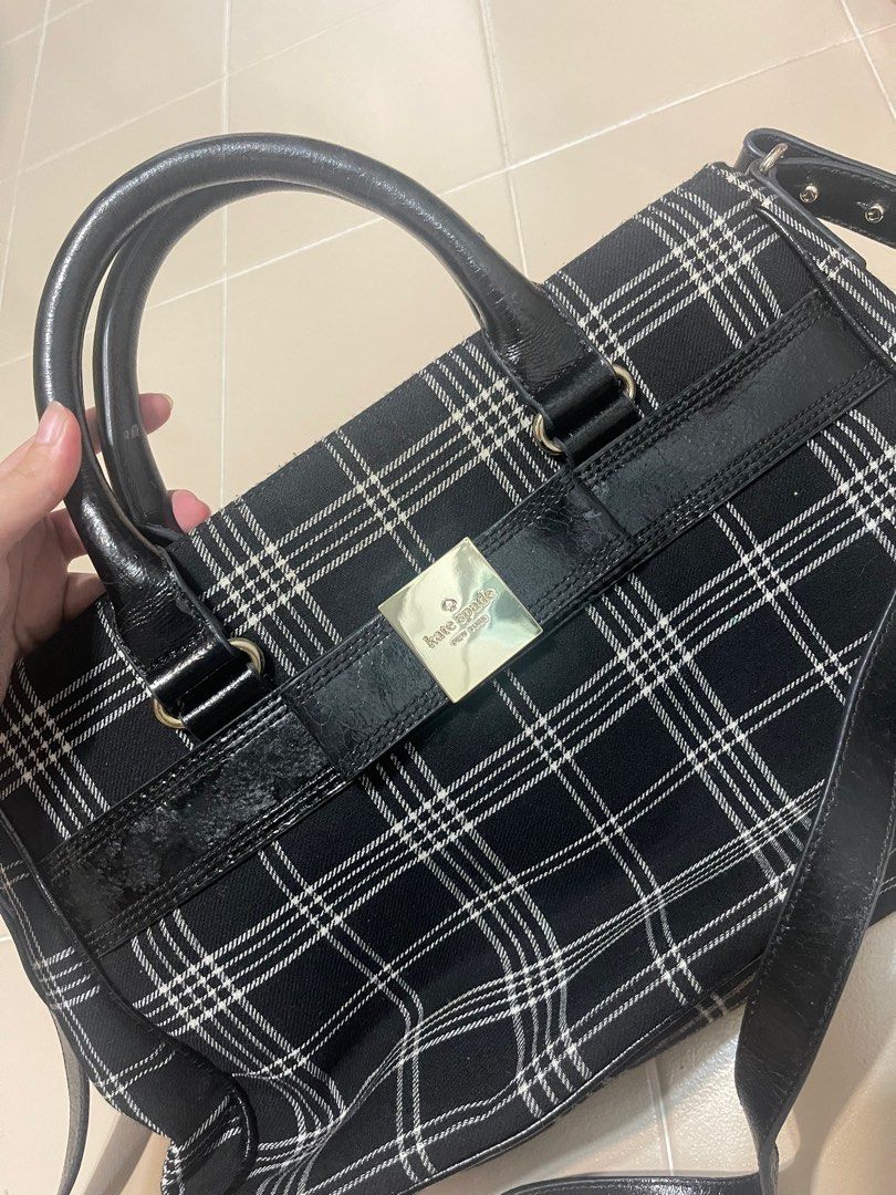 Shop kate spade new york 2023-24FW Other Plaid Patterns Casual Style  Blended Fabrics Tassel A4 (KC852) by Gradual | BUYMA