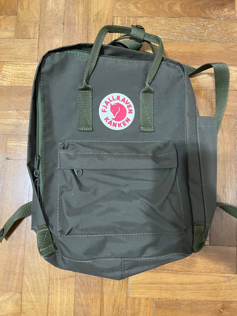 Authentic Fjallraven Kanken Backpack in Terracotta Brown Green