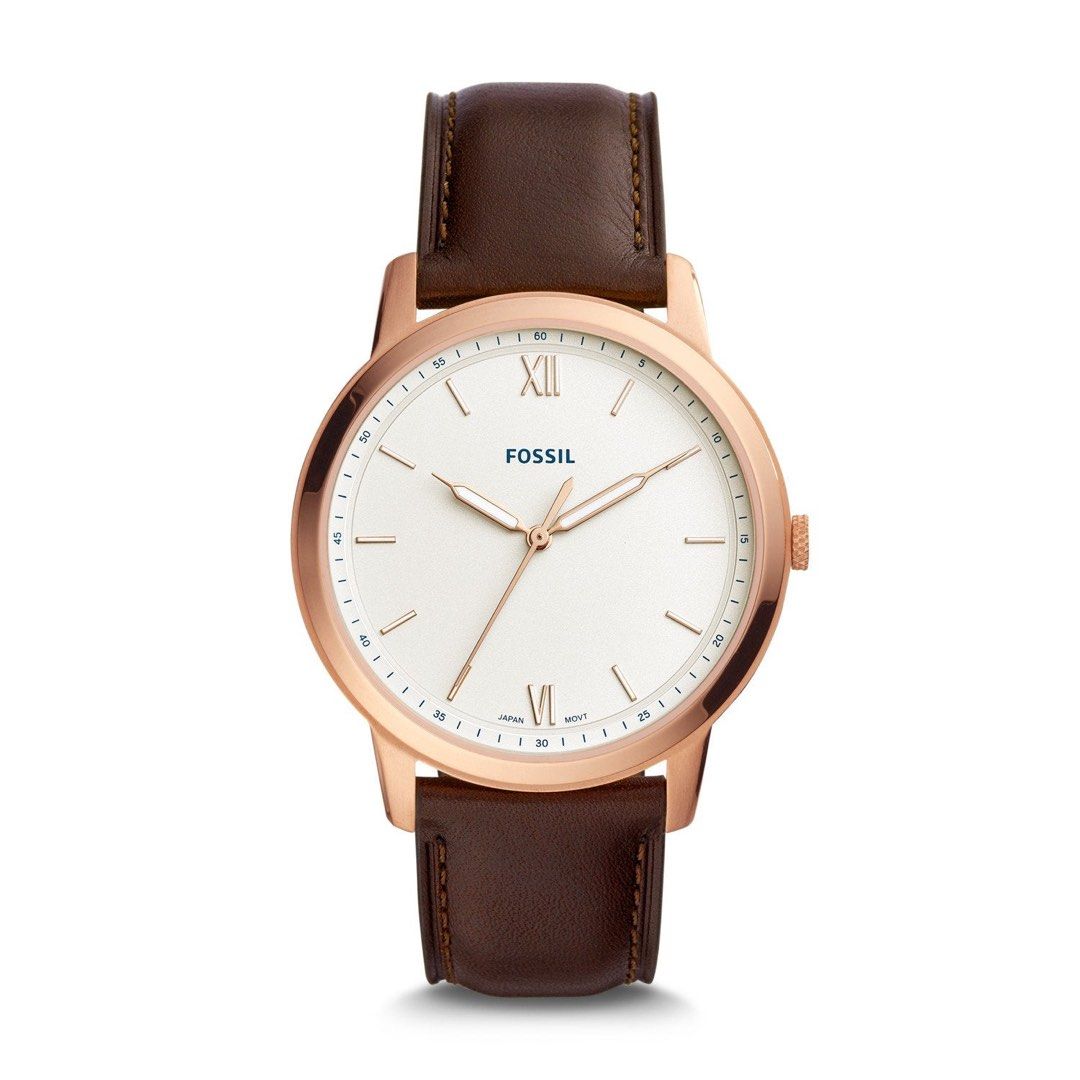 Authentic Brand New Fossil The Minimalist Three Hand Java