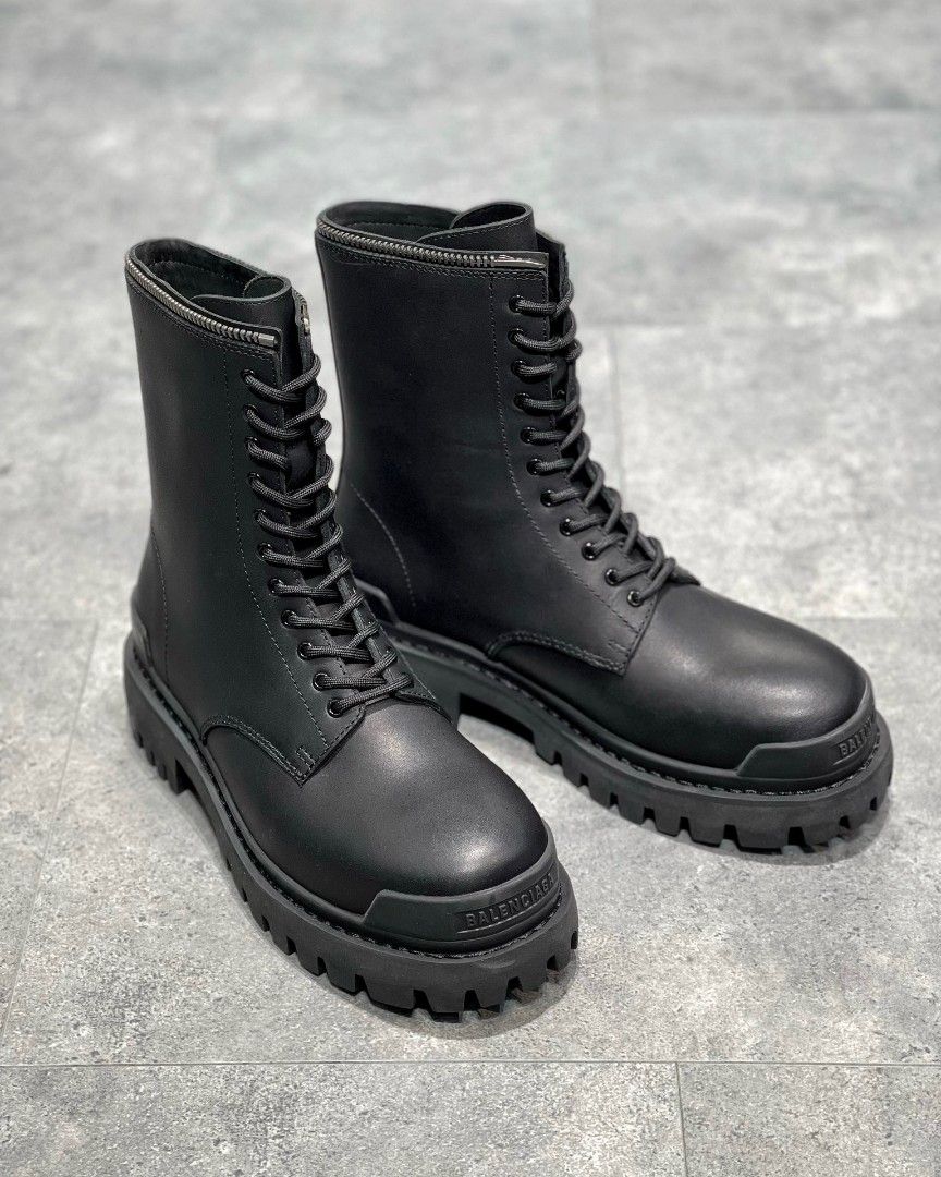 BALENCIAGA Boots Women  Combat Strike L20 boots Black  BALENCIAGA 694060  W2H111000  Leam Luxury Shopping Online