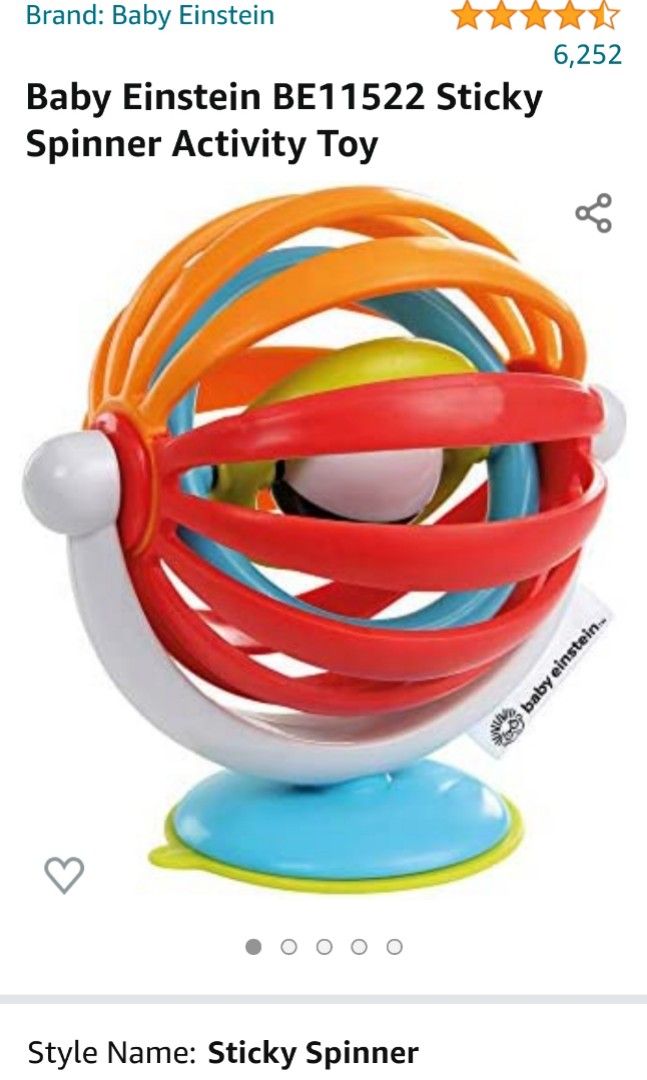 Baby einstein sticky spinner shop activity toy