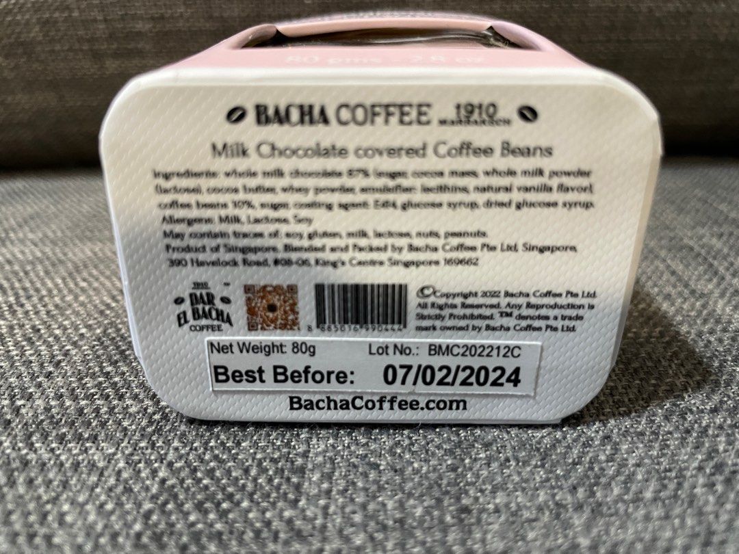 Bacha chocolate covered coffee beans, Food & Drinks, Other Food