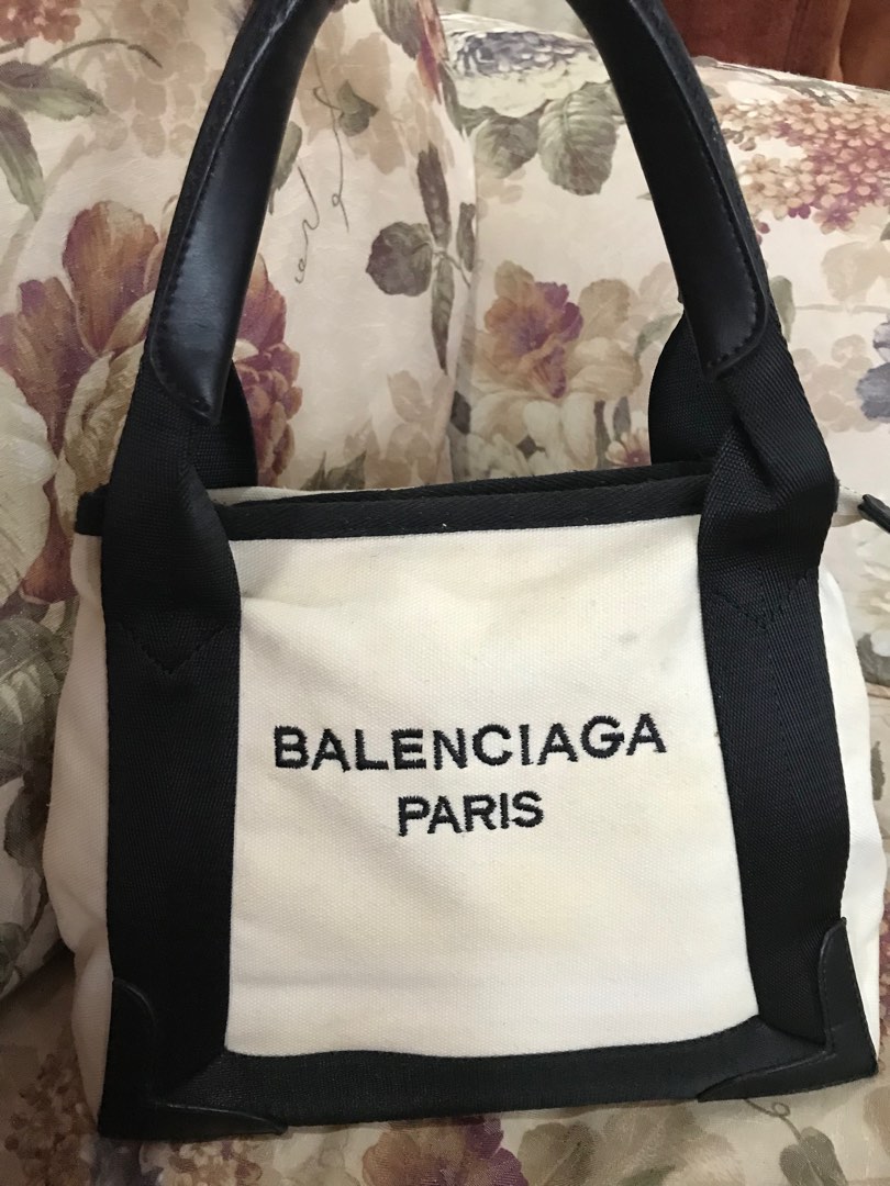 balenciaga canvas tote small