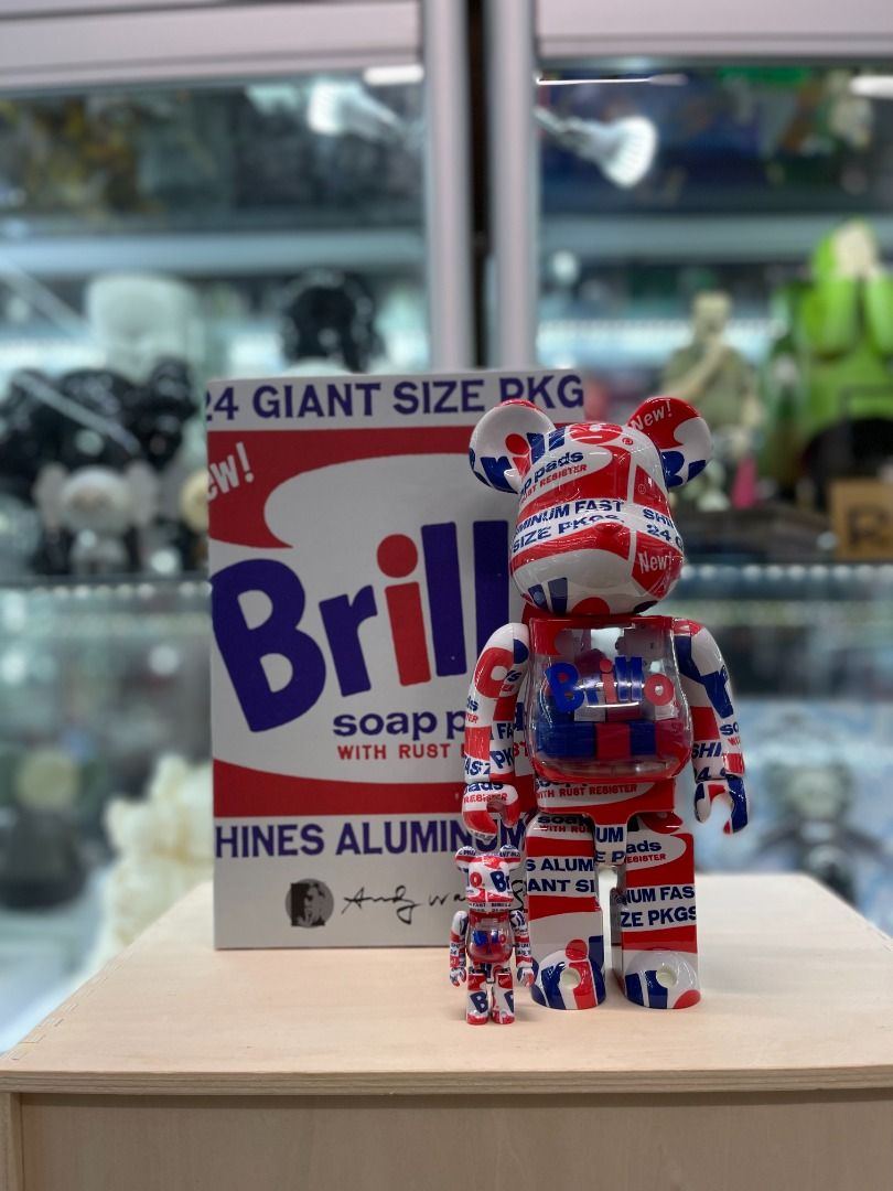 Bearbrick x Andy Warhol Brillo (2022) 100% & 400%, 興趣及遊戲