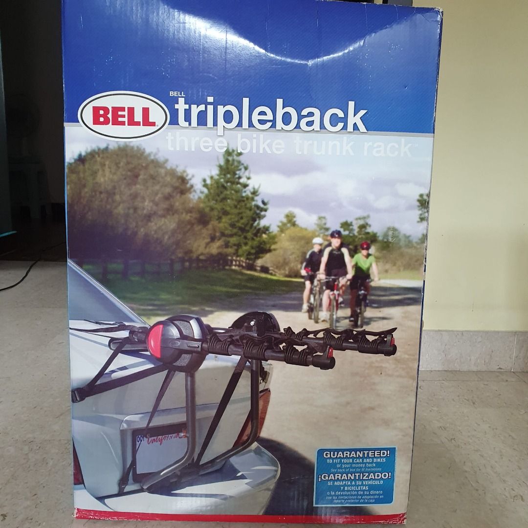 Bell Tripleback three bike trunk rack Sports Equipment Other