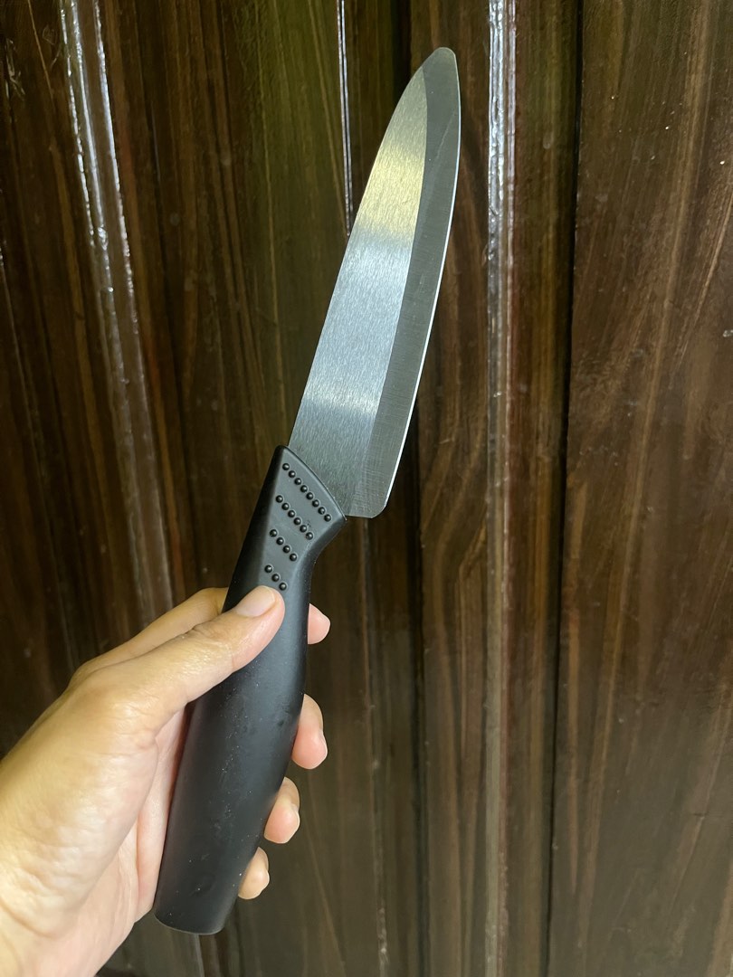 Black Blade Japan Knife with cover, Furniture & Home Living