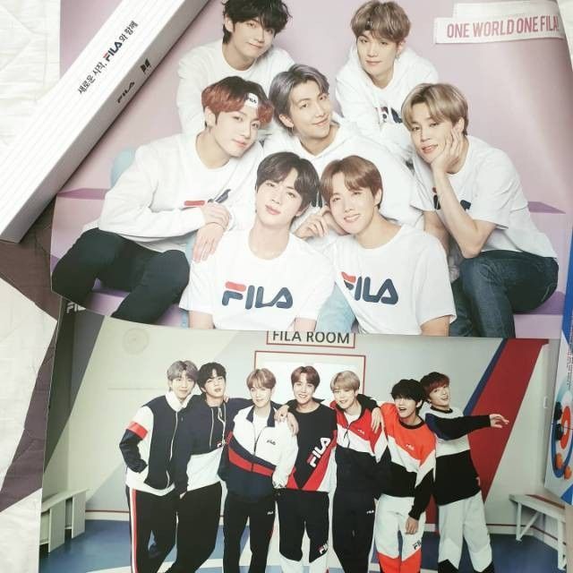 BNIB Authentic BTS FILA poster set from Korea