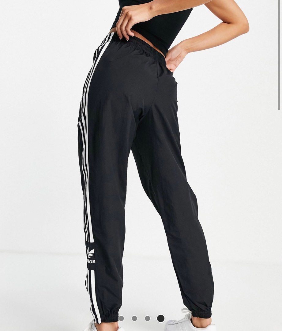 Adidas originals three stripe track pant in outlet black