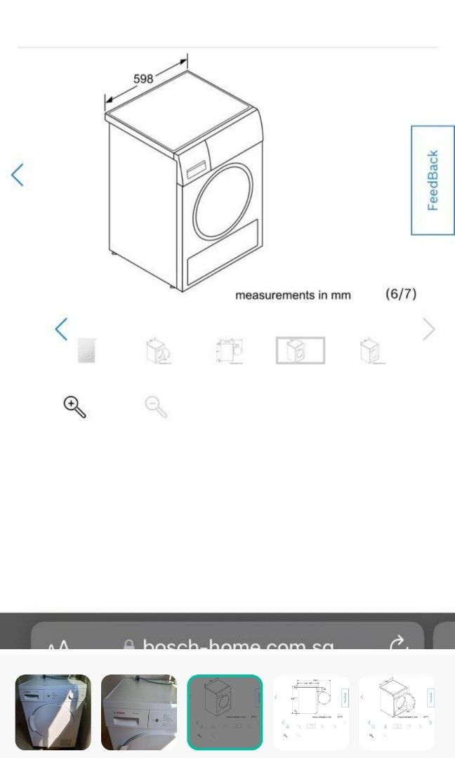 Bosch washing machine series 8, TV & Home Appliances, Washing Machines and Dryers on Carousell