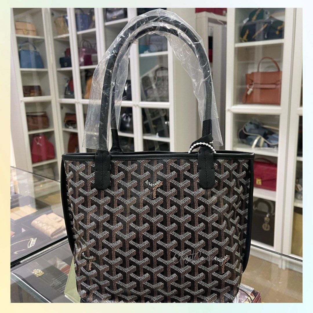 Goyard Mini Anjou - Black, Luxury, Bags & Wallets on Carousell