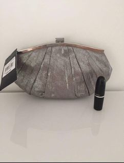 BRAND NEW Myer silver clutch