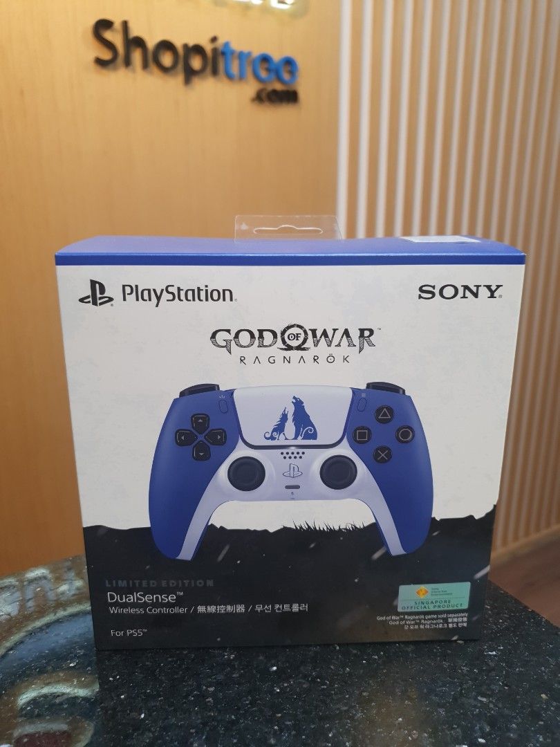 Brand New) PS5 Official Sony DualSense Wireless Controller God of War  Ragnarok Limited Edition + 1 Year Warranty By Sony Singapore, Video Gaming,  Gaming Accessories, Controllers on Carousell