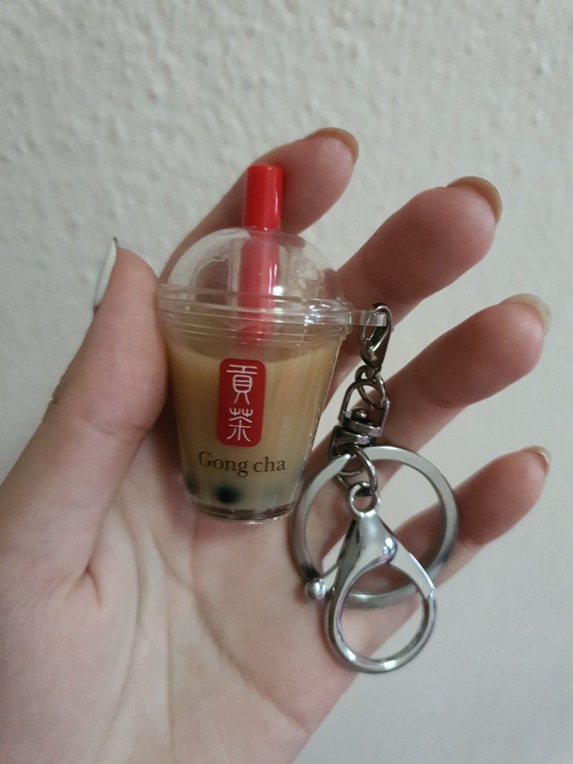 Bubble Milk Tea Gong Cha Keychain, Hobbies & Toys, Stationery & Craft, Other Stationery & Craft