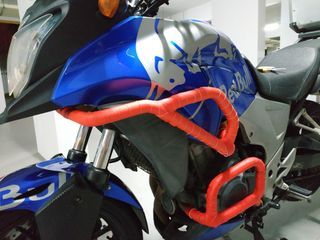 Carbon Red Wrap for Crash Bar on CB400X