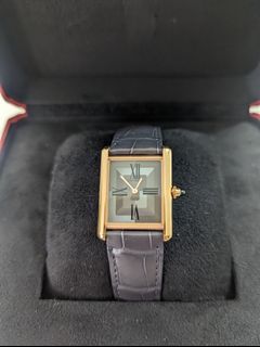 Cartier Tank Louis Cartier 29.5mm x 22mm Watch, Silver Grained Dial, W1529856
