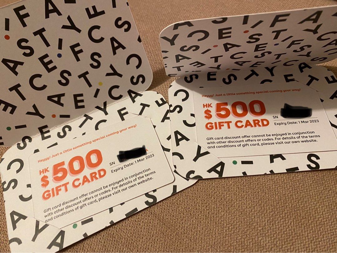 Casetify gift card 500 (expire on mar 1 2023), 門票＆禮券, 兌換券 Carousell
