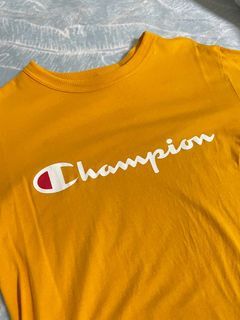 Champion 黃色logo T
