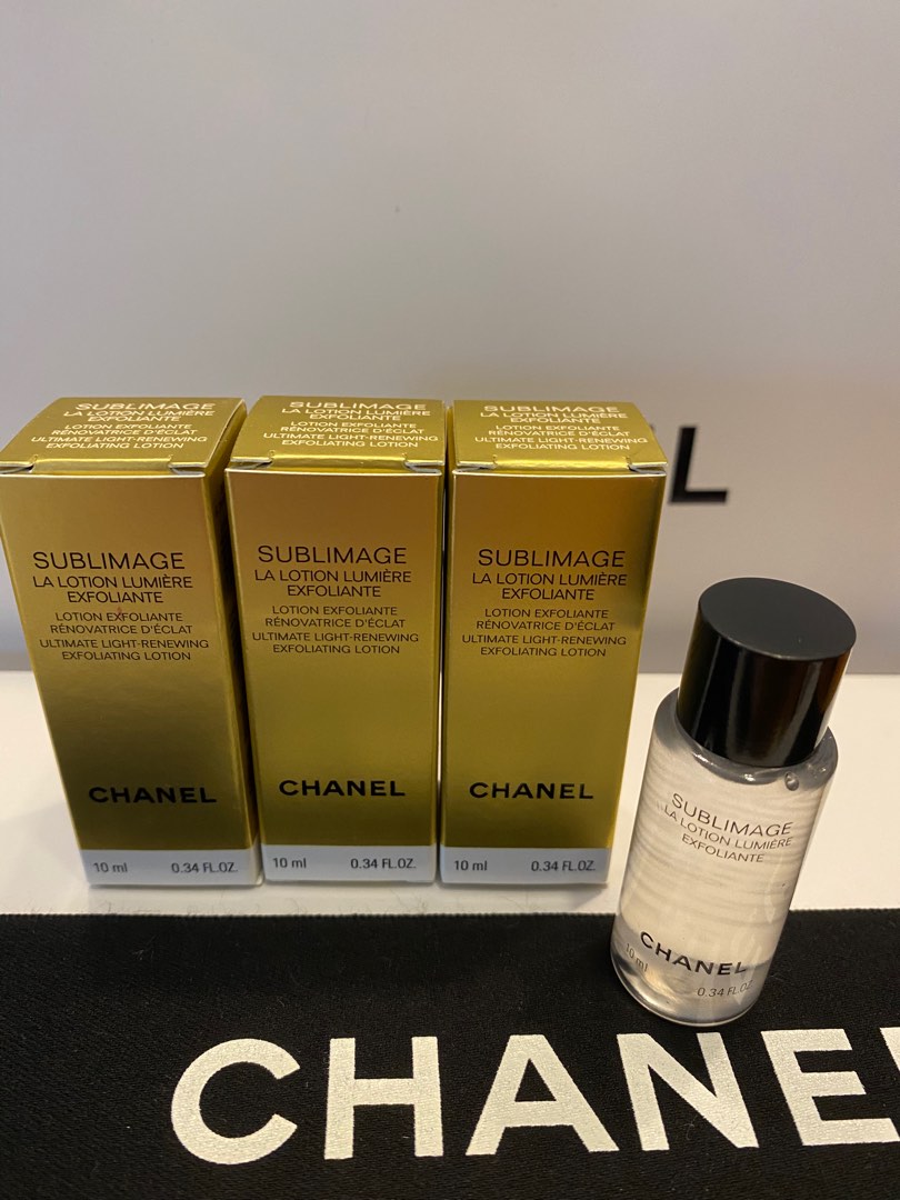 Chanel sublimage exfoliating lotion 10ml, Beauty & Personal Care, Face