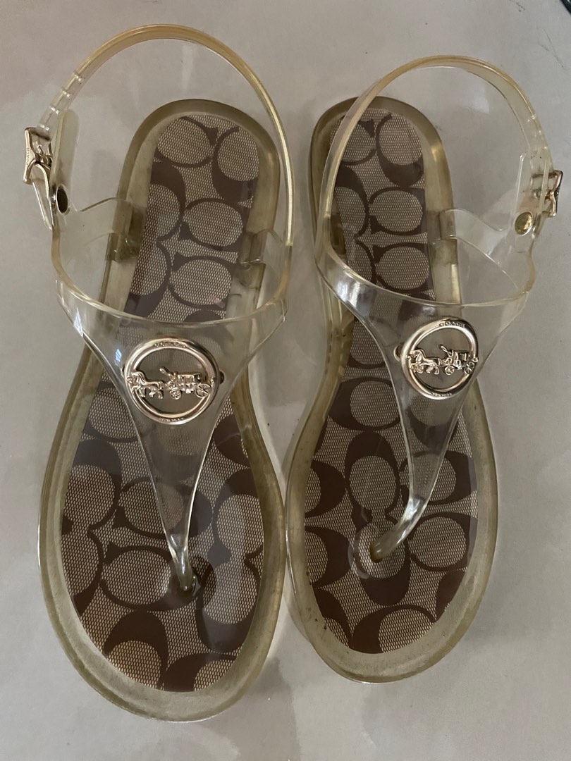 Coach Nicolle Jelly Sandals, Women's Fashion, Footwear, Sandals on Carousell