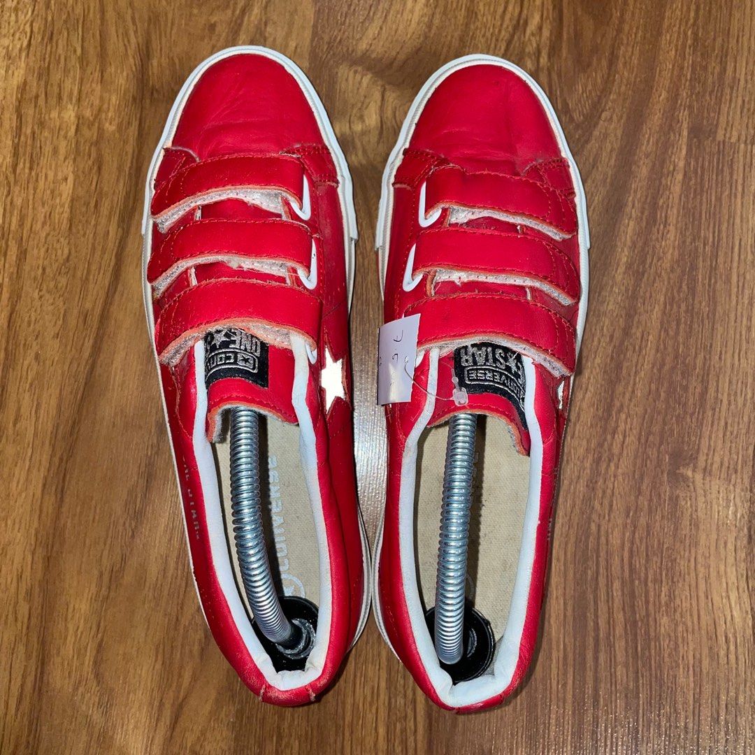 white velcro converse