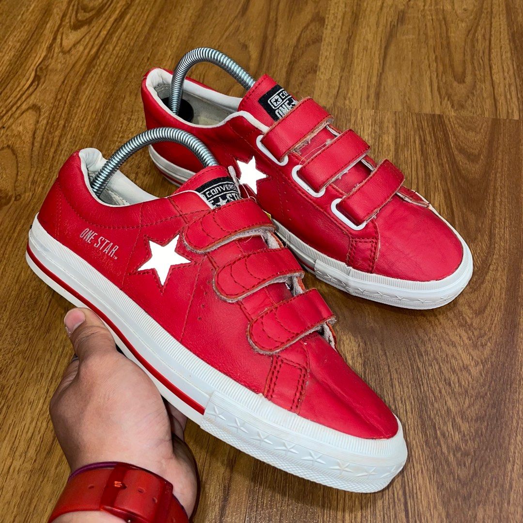 Converse one star velcro, Men's Fashion, Footwear, Sneakers on Carousell