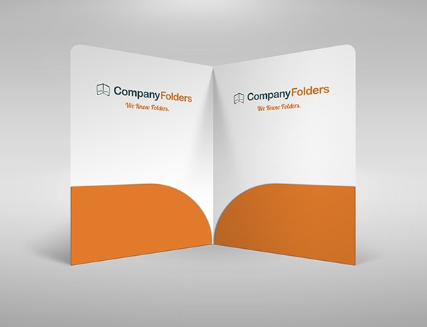  Linen Paper Two-Pocket Presentation Folder 144146