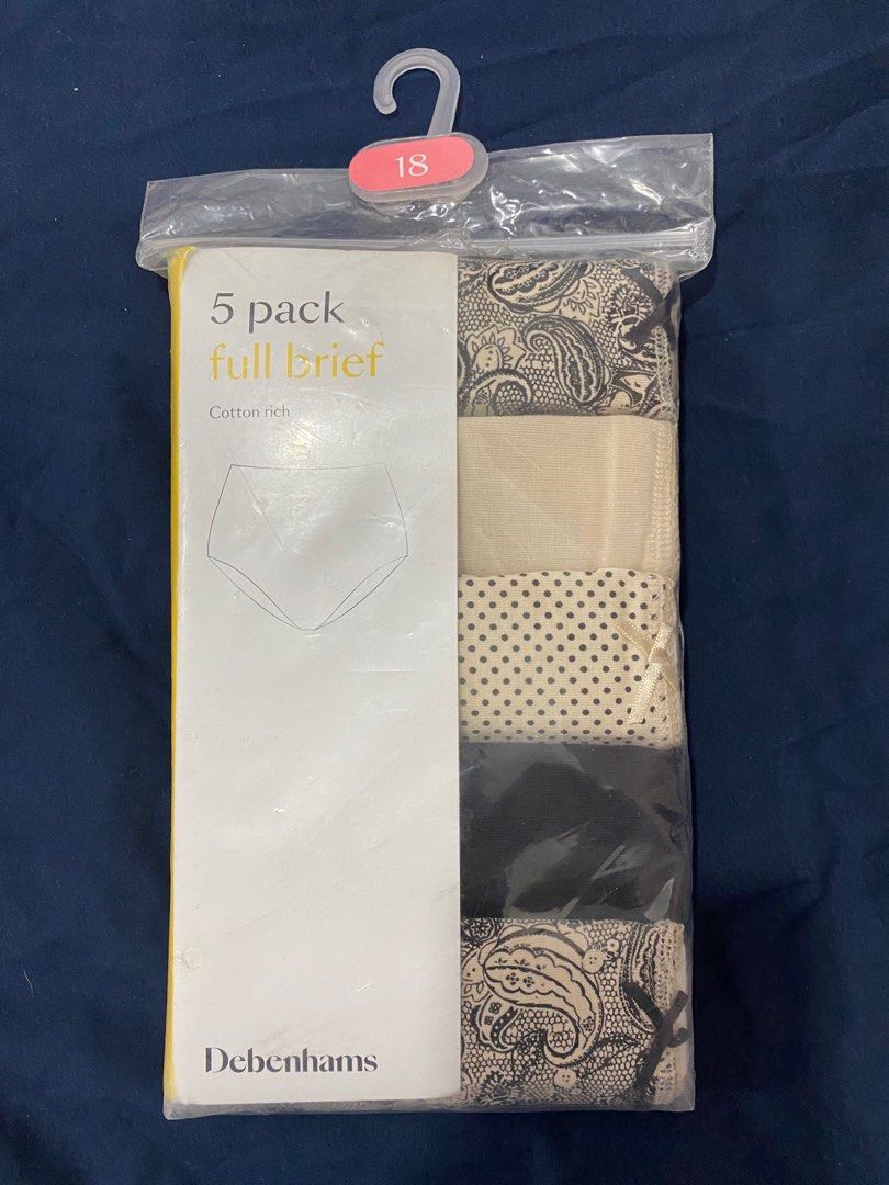 Debenhams 5 pack panty, Women's Fashion, Undergarments & Loungewear on