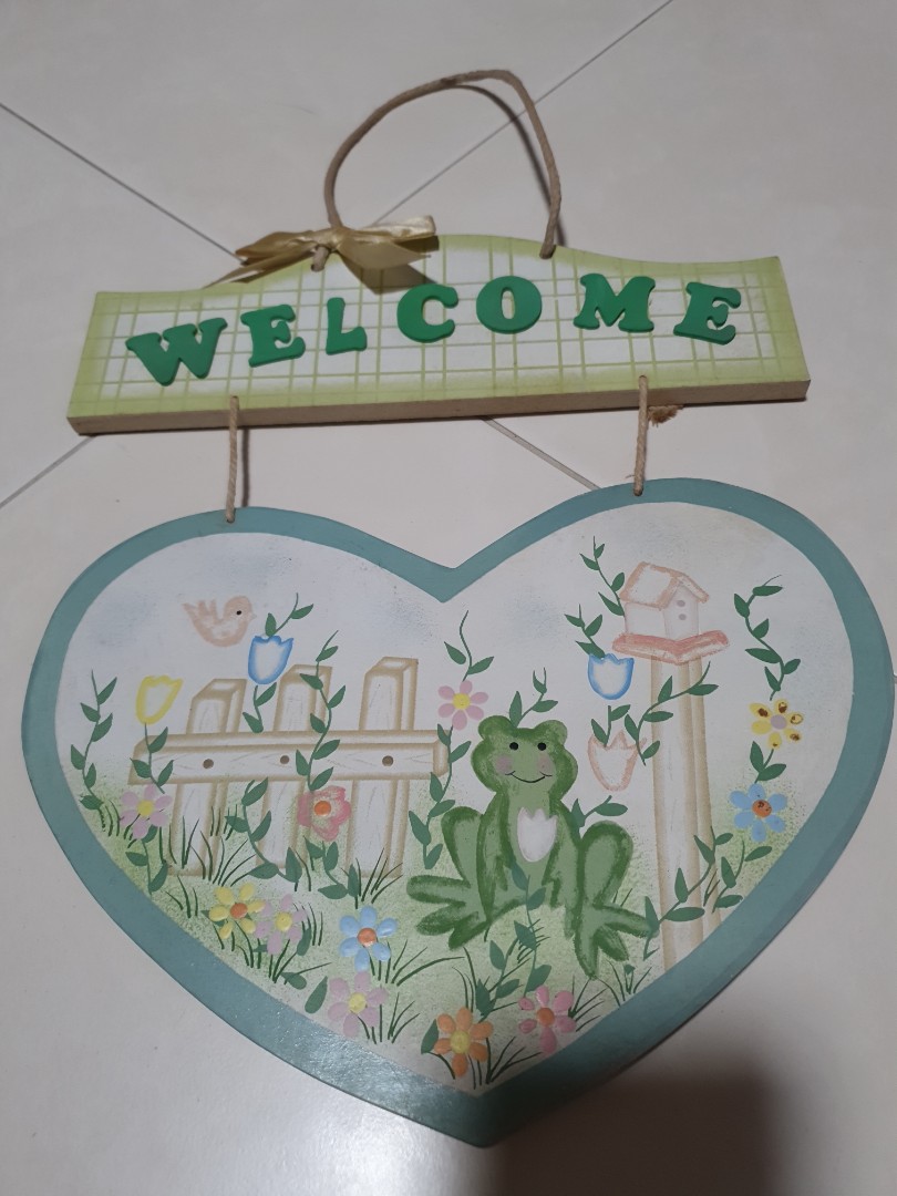 Decorative door sign Furniture & Home Living, Home Decor, Other Home Decor on Carousell