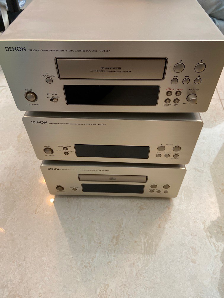 Denon Made in Japan AM FM Stereo Tuner Cassette Tape Deck CD Player, 音響 ...
