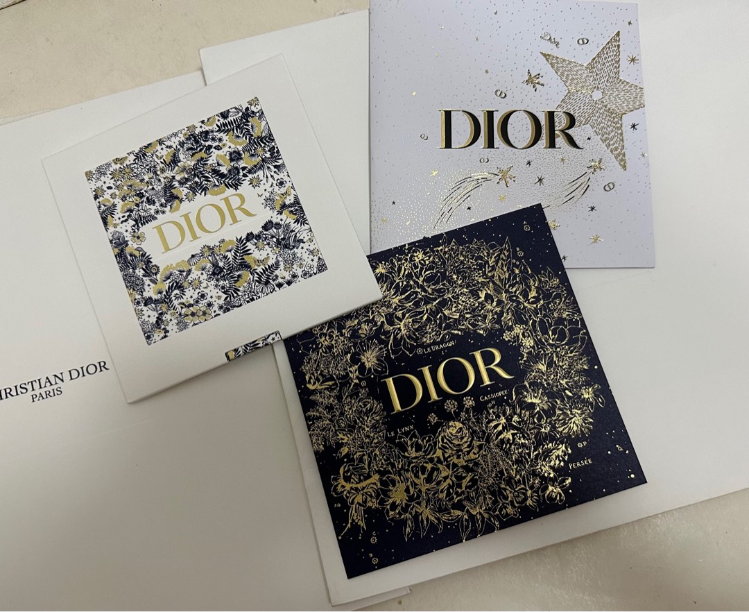 Dior 2020 Xmas Greeting Cards, Hobbies & Toys, Stationery & Craft,  Occasions & Party Supplies on Carousell