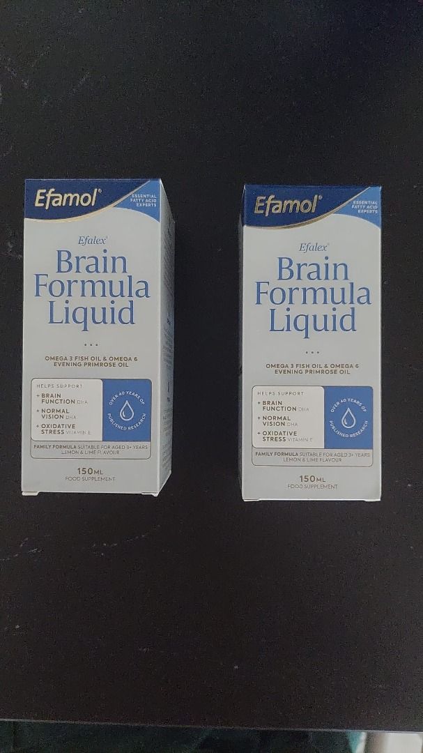 Efamol Efalex Brain liquid Formula / Capsules, Health & Nutrition ...