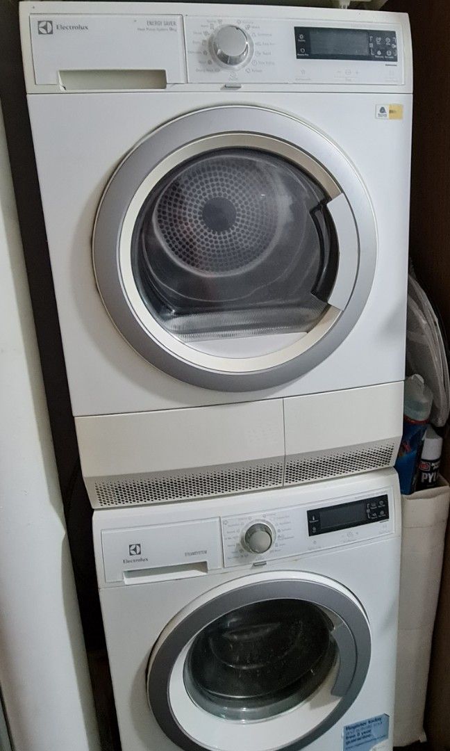 Electrolux washing machine & heat pump dryer (need repair), TV & Home