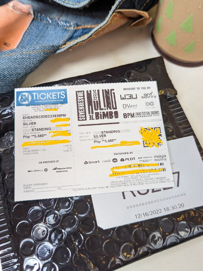 Rush! Eraserheads Ang Huling El Bimbo Concert Ticket, Tickets