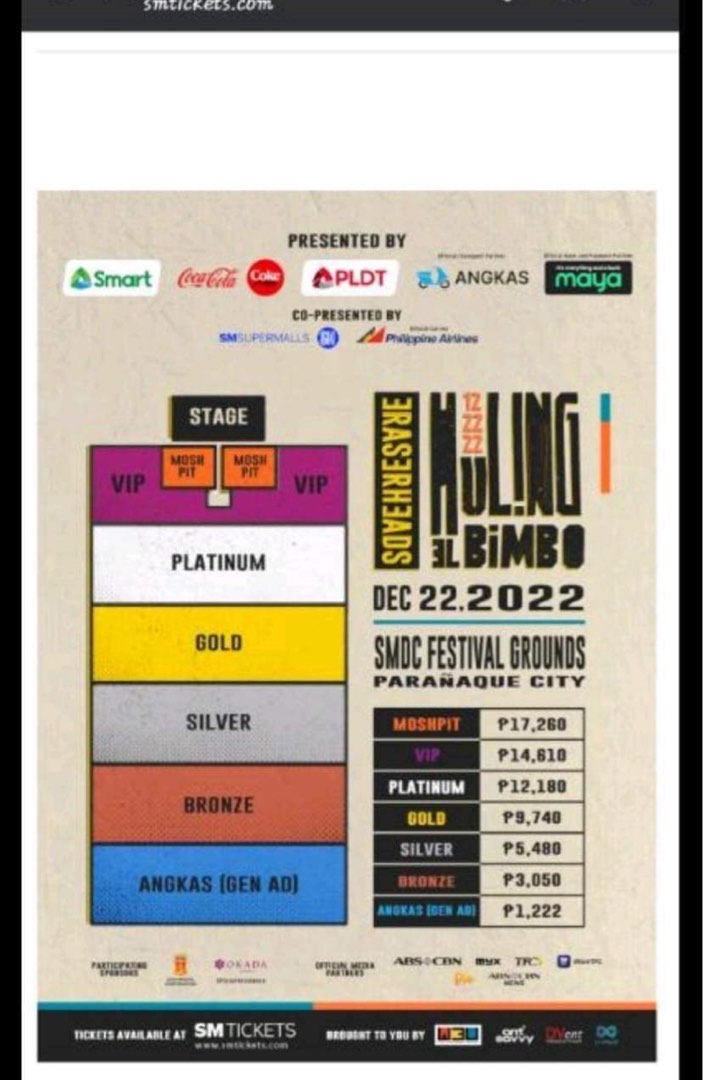 Eraserheads huling el bimbo ticket, Tickets & Vouchers, Event Tickets