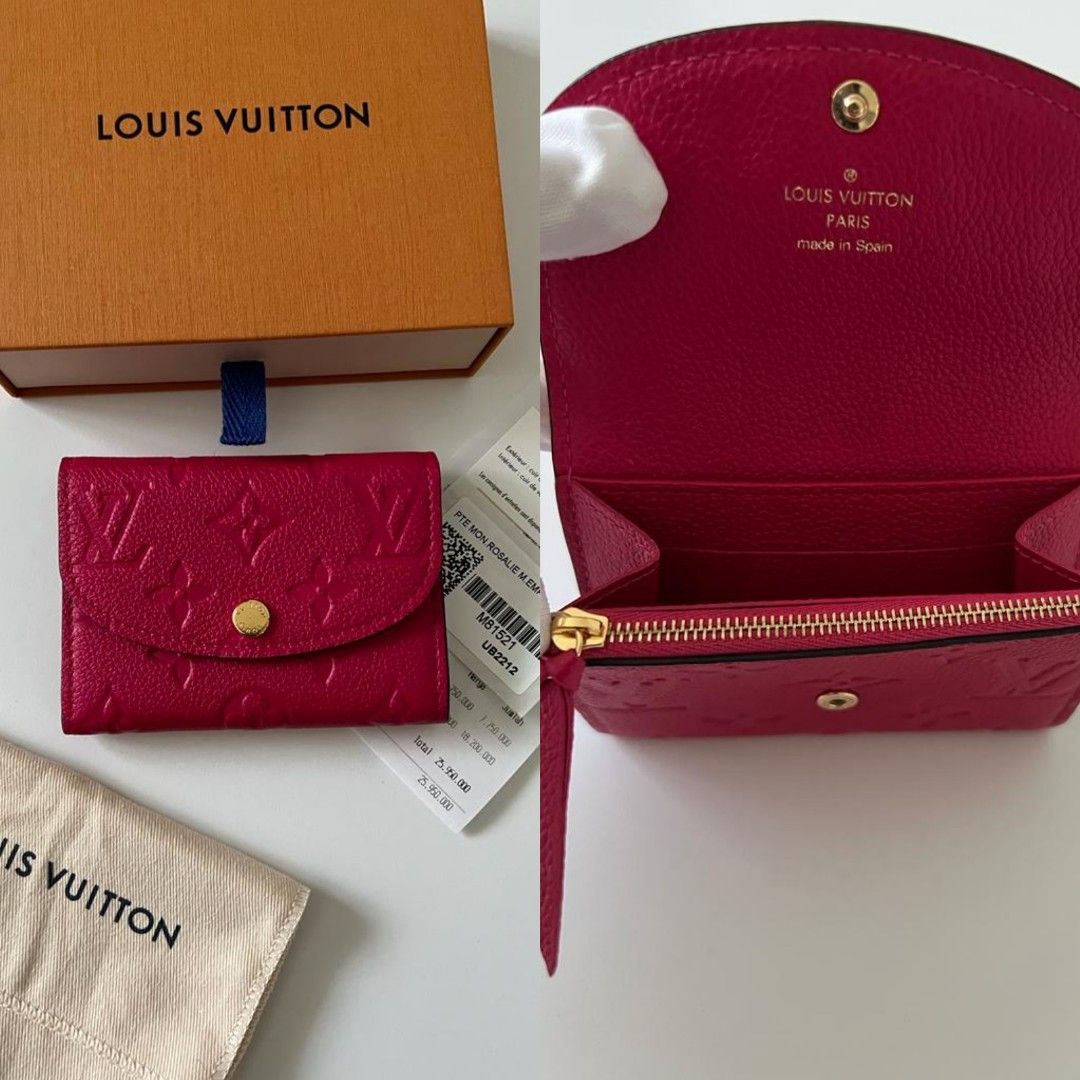 Louis Vuitton Rosalie Coin Purse Monogram Empreinte Leather Neutral