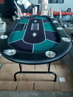 FOLDABLE POKER TABLE / GREEN BLACK / BRAND NEW