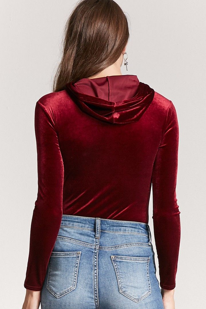 Forever 21 velvet bodysuit best sale