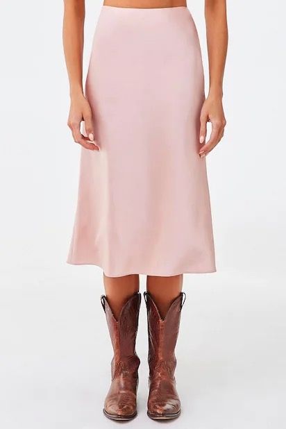 Forever 21 satin midi skirt new arrivals