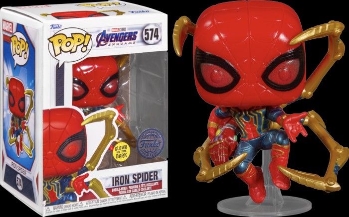  Funko Pop! Marvel: Avengers Endgame - Iron Spider with Nano  Gauntlet : Toys & Games