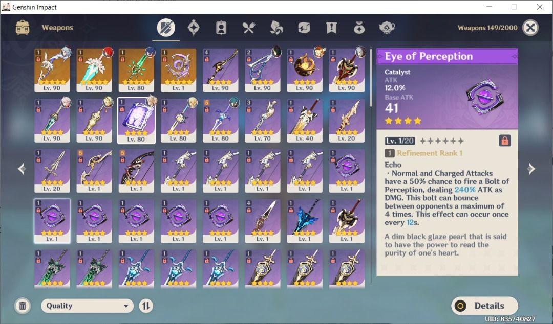 GENSHIN IMPACT C6 GANYU + SIGNATURE WEAPON, Video Gaming, Gaming