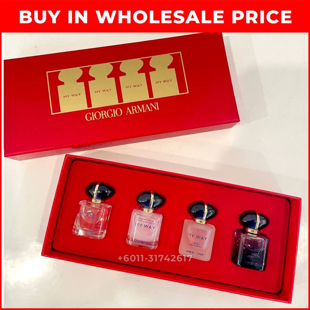 GIORGIO ARMANI (MY WAY SERIES) GIFT SET 4IN1 (4X7ML) FOR WOMEN, Beauty &  Personal Care, Fragrance & Deodorants on Carousell