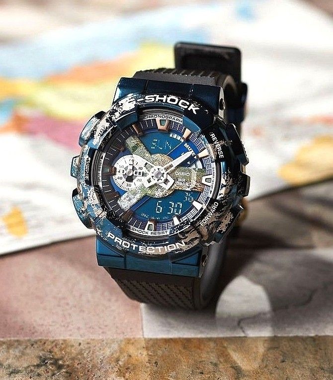 Gshock GM-110EARTH-1A, 男裝, 手錶及配件, 手錶- Carousell