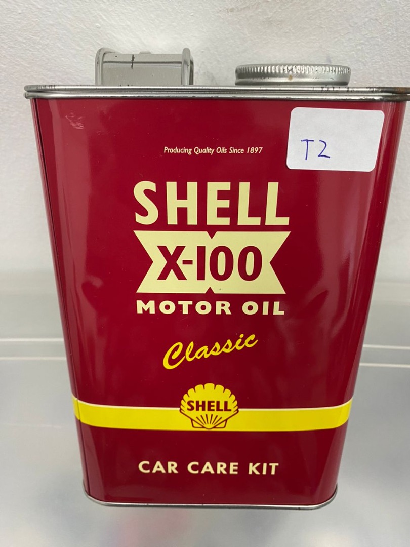 Heritage Canister Shell Shell X100 Motor Oil Classic Car Care Kit