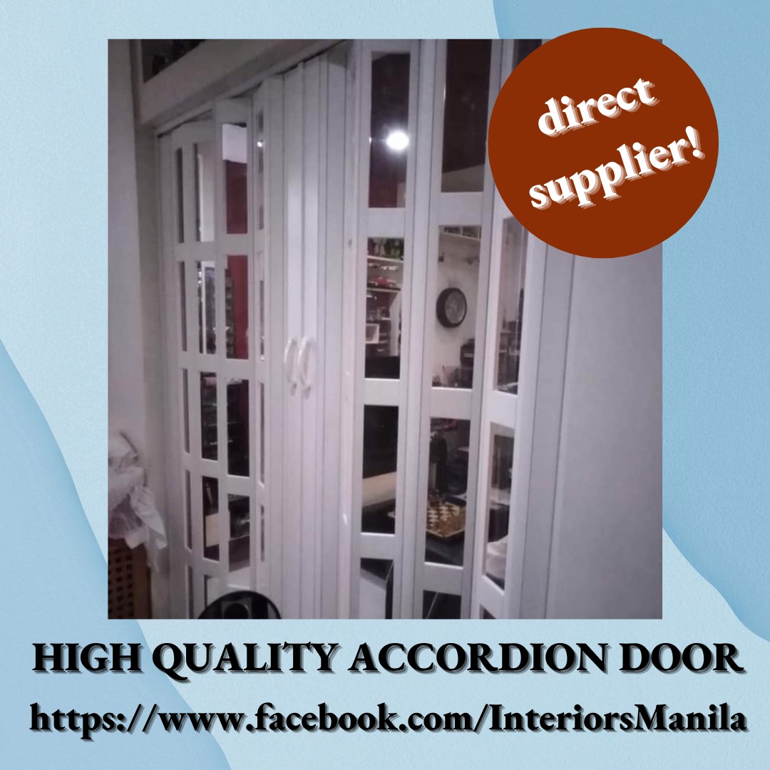 accordion door with key lock