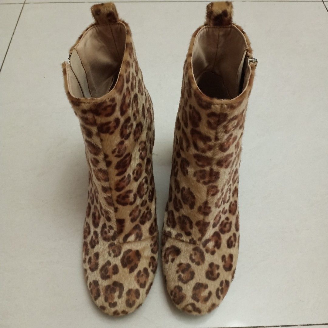 H&m leopard boots sale